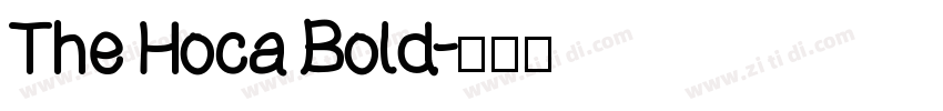 The Hoca Bold字体转换